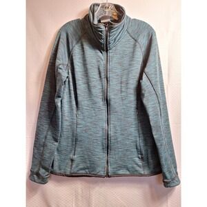 MOOSEJAW Full Zip Cold Weather Jacket Sz L Green Black Hiking Trail Camping EUC!